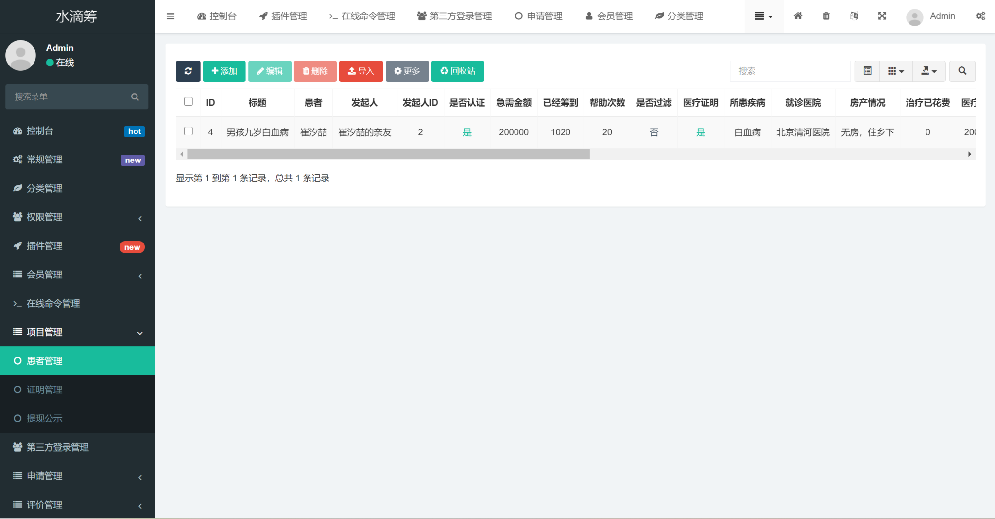 vue众筹平台源码 高仿水滴筹平台源码 大病救助平台源码 可二开